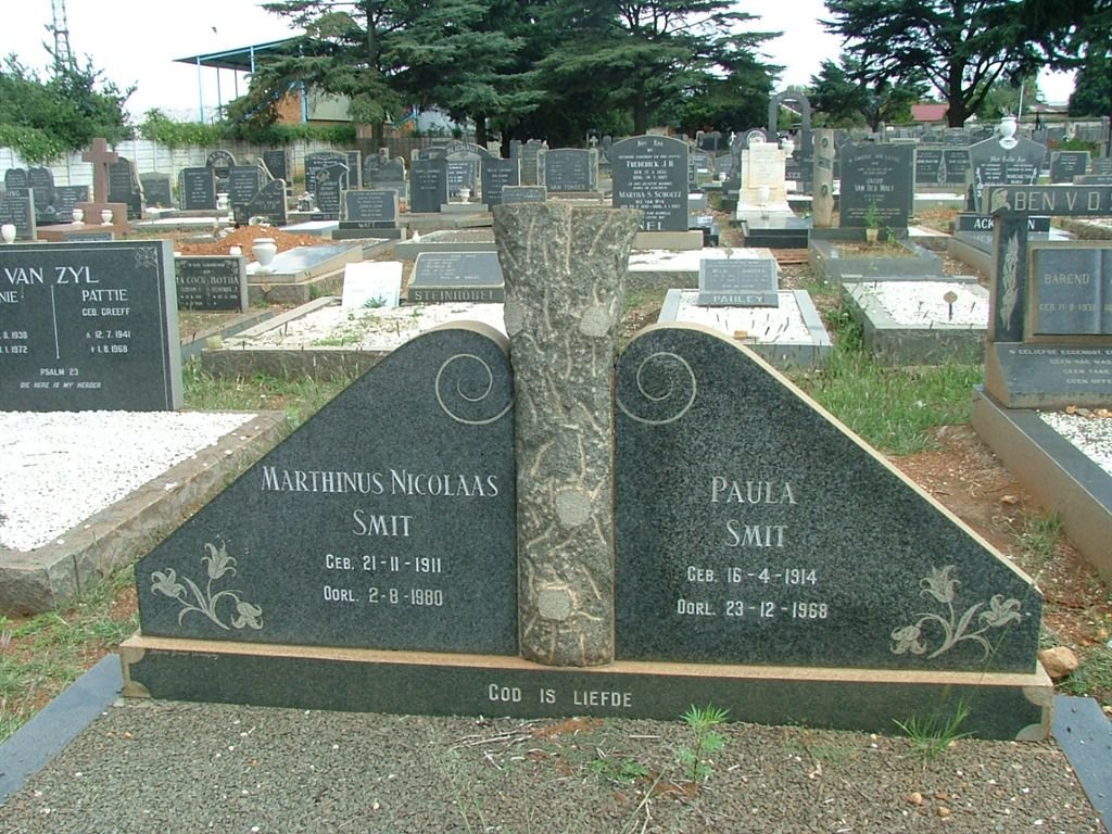 SMIT Marthinus Nicolaas 1911-1980 &amp; Paula 1914-1968