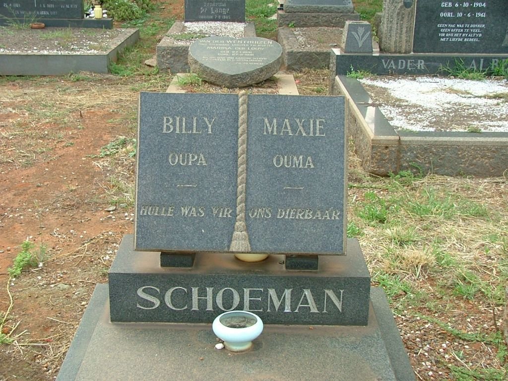 SCHOEMAN Billy &amp; Maxie