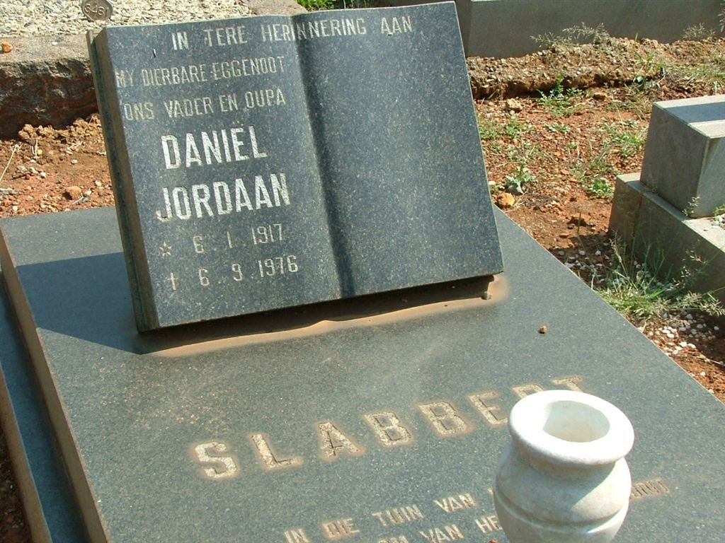 SLABBERT Daniel Jordaan 1917-1976