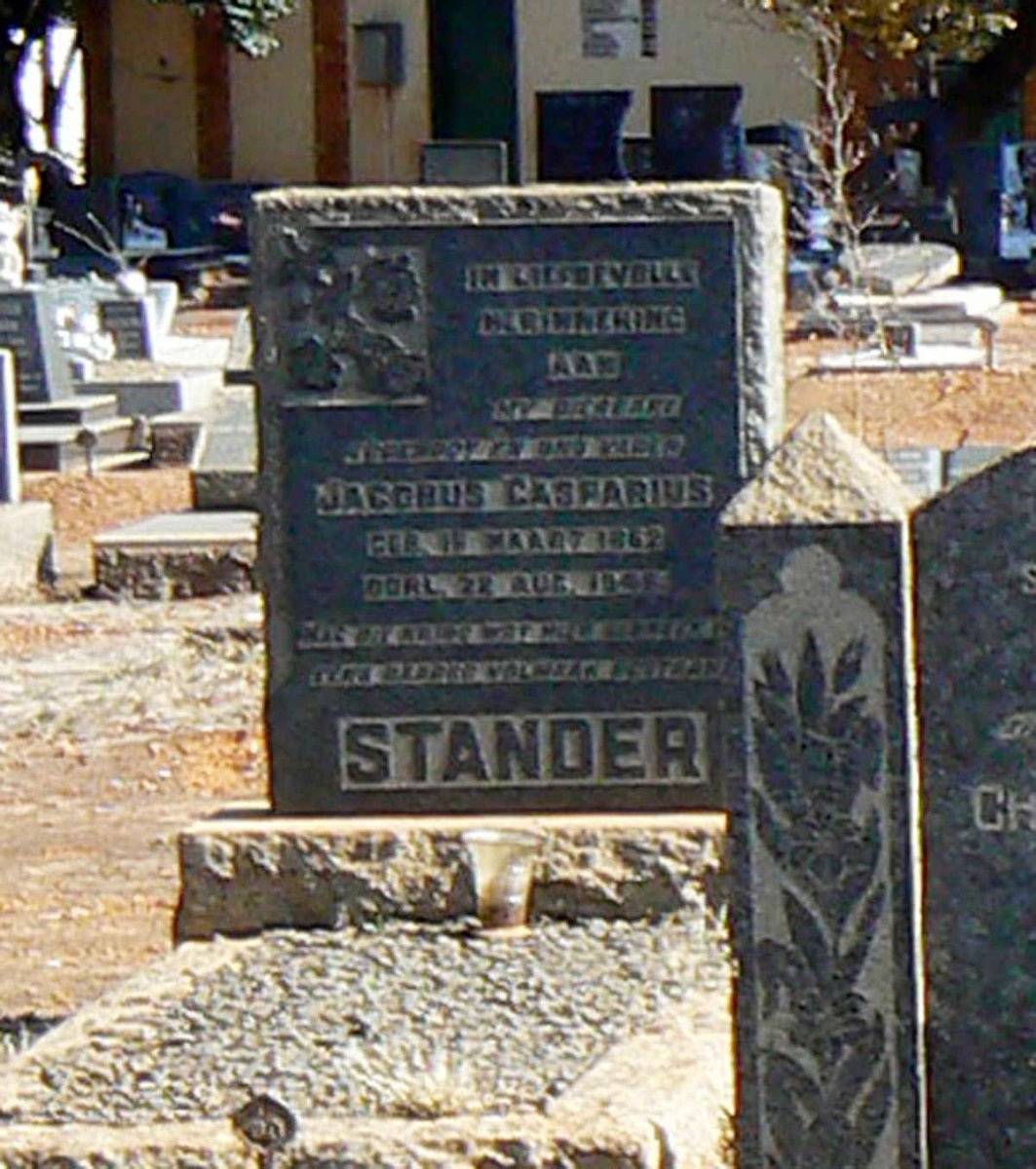 STANDER Jacobus Casparus 1862-1941?