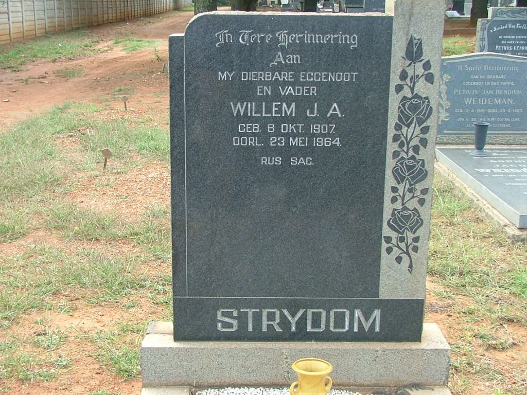 STRYDOM Willem J.A. 1907-1964