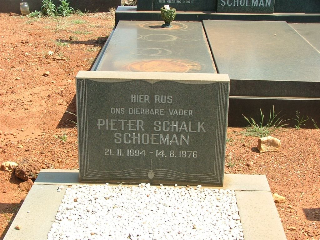 SCHOEMAN Pieter Schalk 1894-1976
