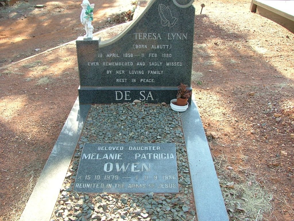 SA Teresa Lynn, de nee ALBUTT 1958-1980