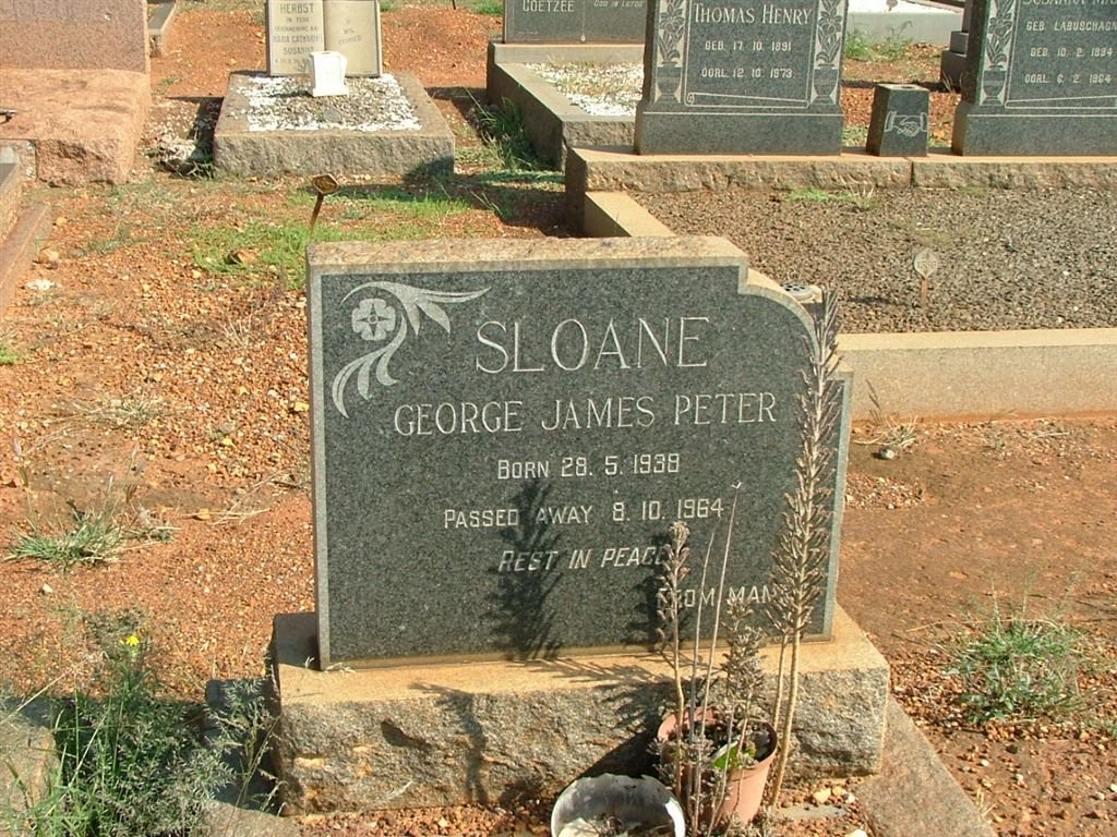 SLOANE George James Peter 1938-1964