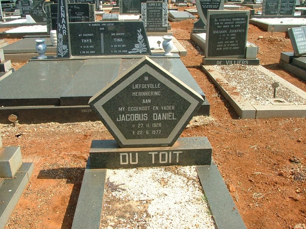 TOIT Jacobus Daniël, du 1928-1977