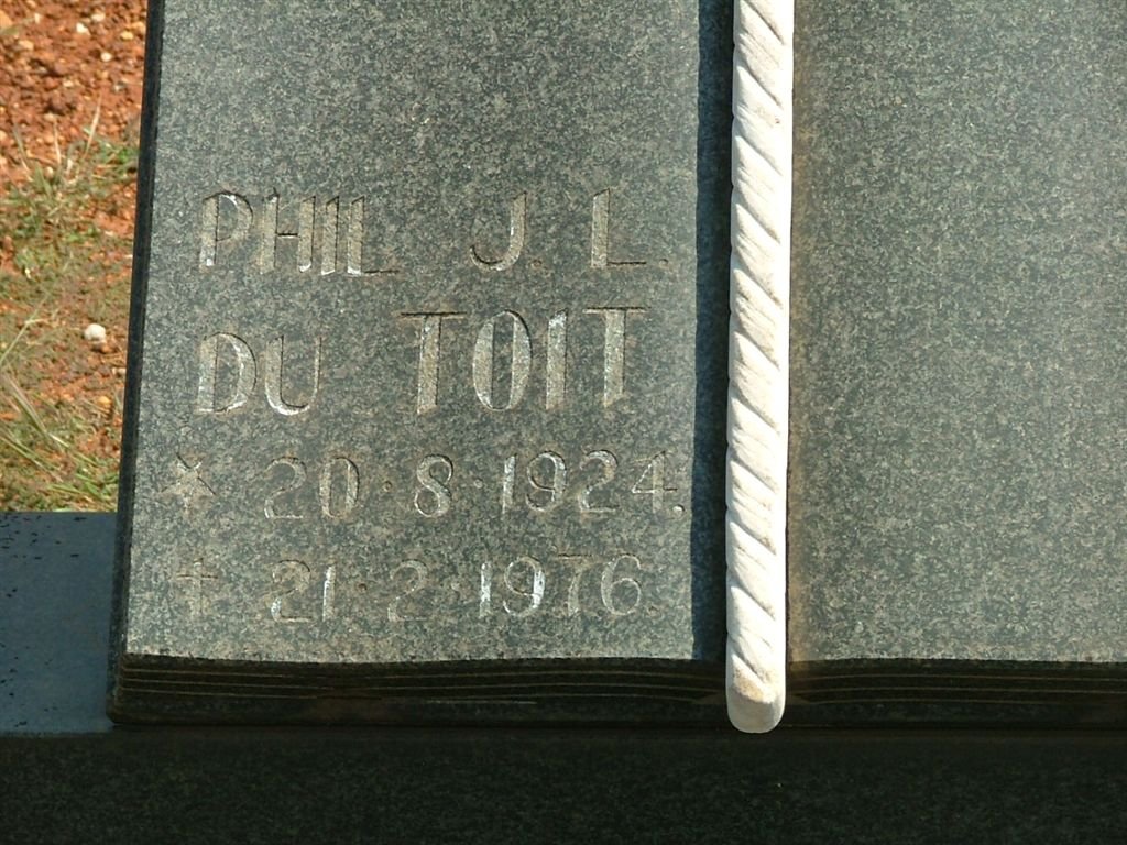 TOIT Phil J.L., du 1924-1976 