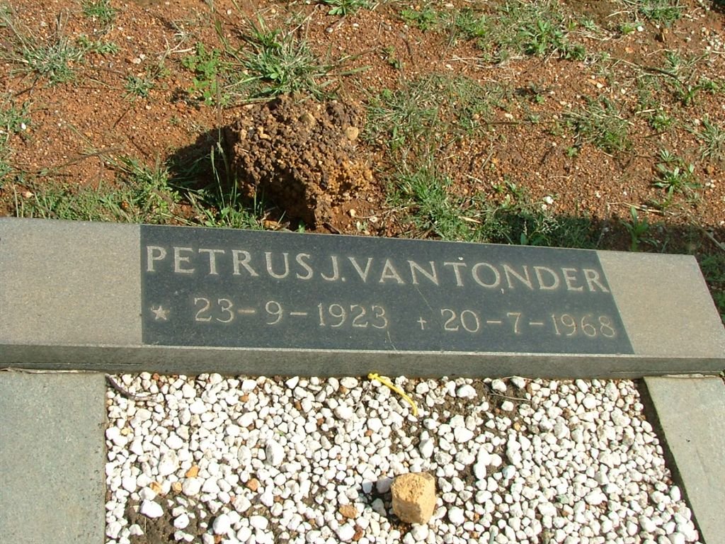 TONDER Petrus, van 1923-1968