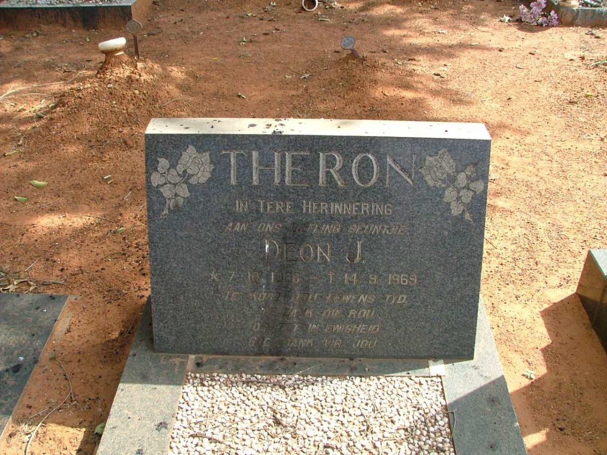 THERON Deon J. 1968-1969