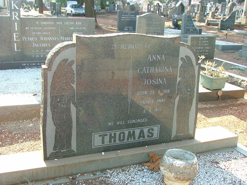 THOMAS Anna Catharina Josina 1918-1973