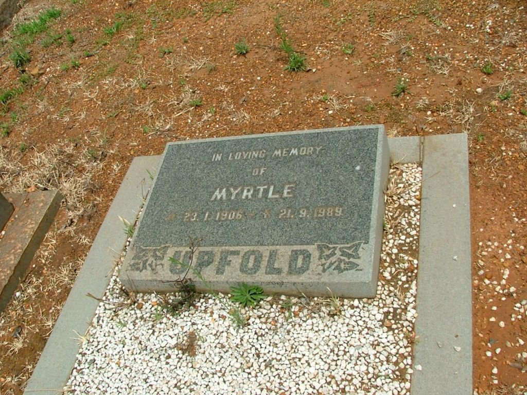 UPFOLD Myrtle 1906-1989