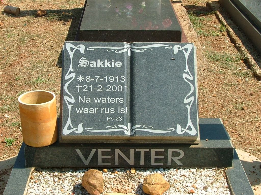 VENTER Sakkie 1913-2001
