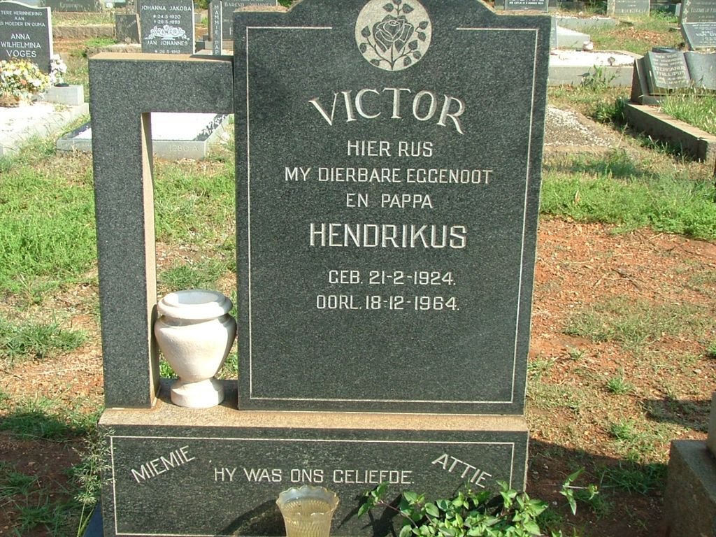VICTOR Hendrikus 1924-1964