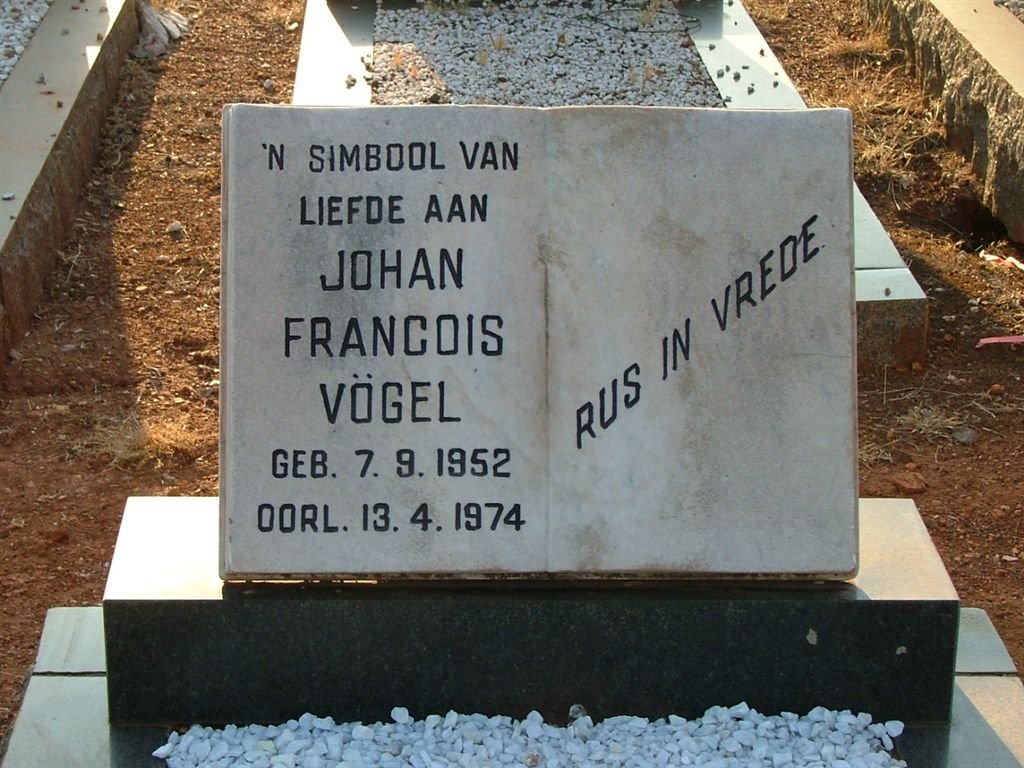 VÖGEL Johan Francois 1952-1974