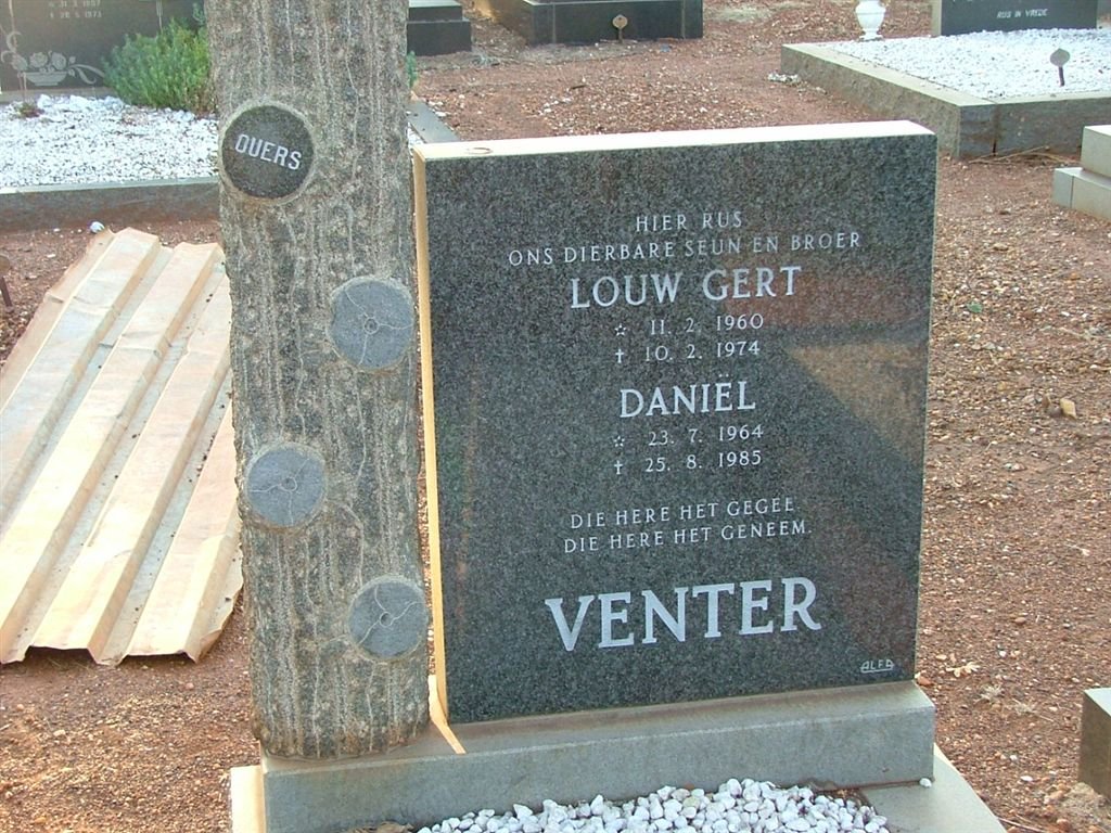 VENTER Louw Gert 1960-1985 :: LOUW Daniël 1964-1985