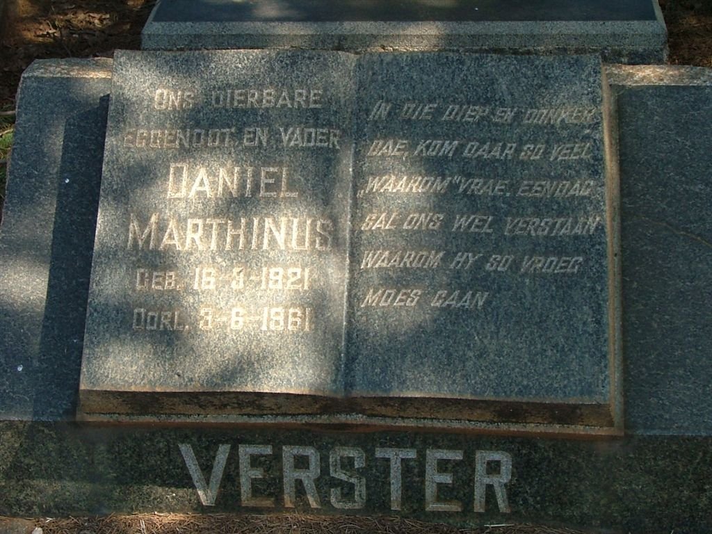 VERSTER Daniel Marthinus 1921-1961