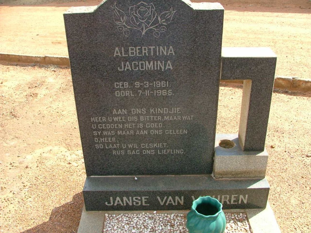 VUUREN Albertina Jacomina, Janse van 1961-1965