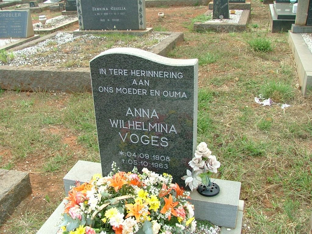 VOGES Anna Wilhelmina 1908-1963