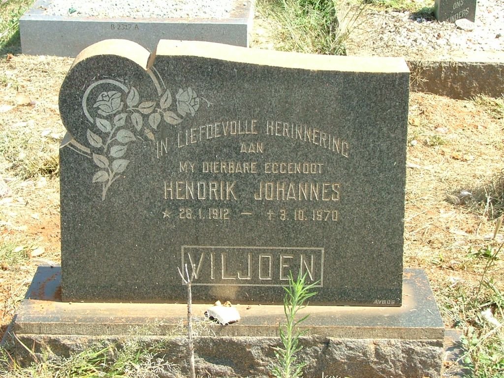 VILJOEN Hendrik Johannes 1912-1970