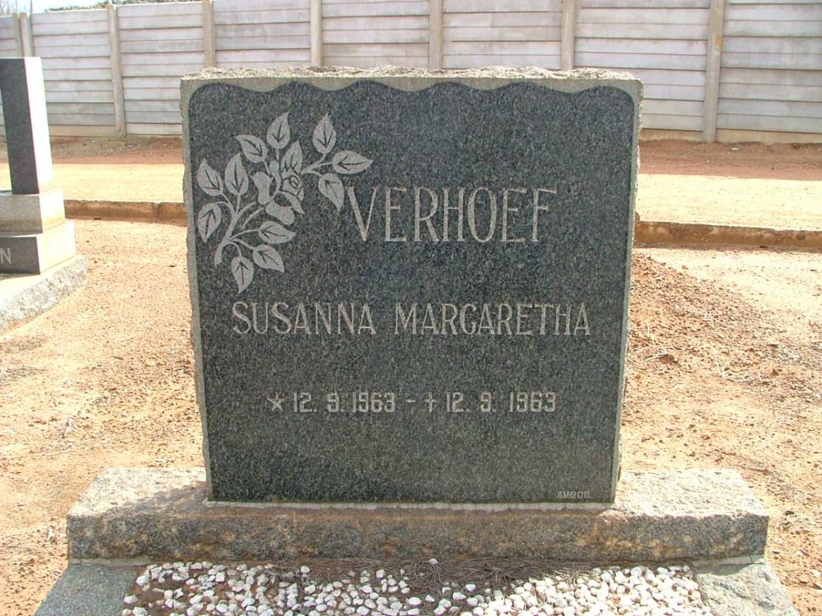 VERHOEF Susanna Margaretha 1963-1963