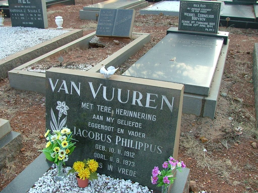 VUUREN Jacobus Philippus, van 1912-1973