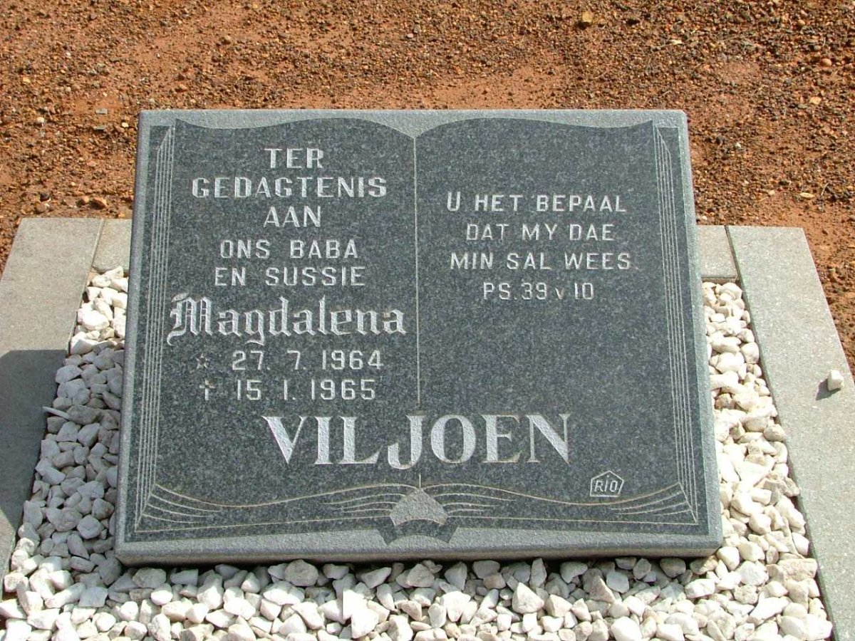 VILJOEN Magdalena 1964-1965