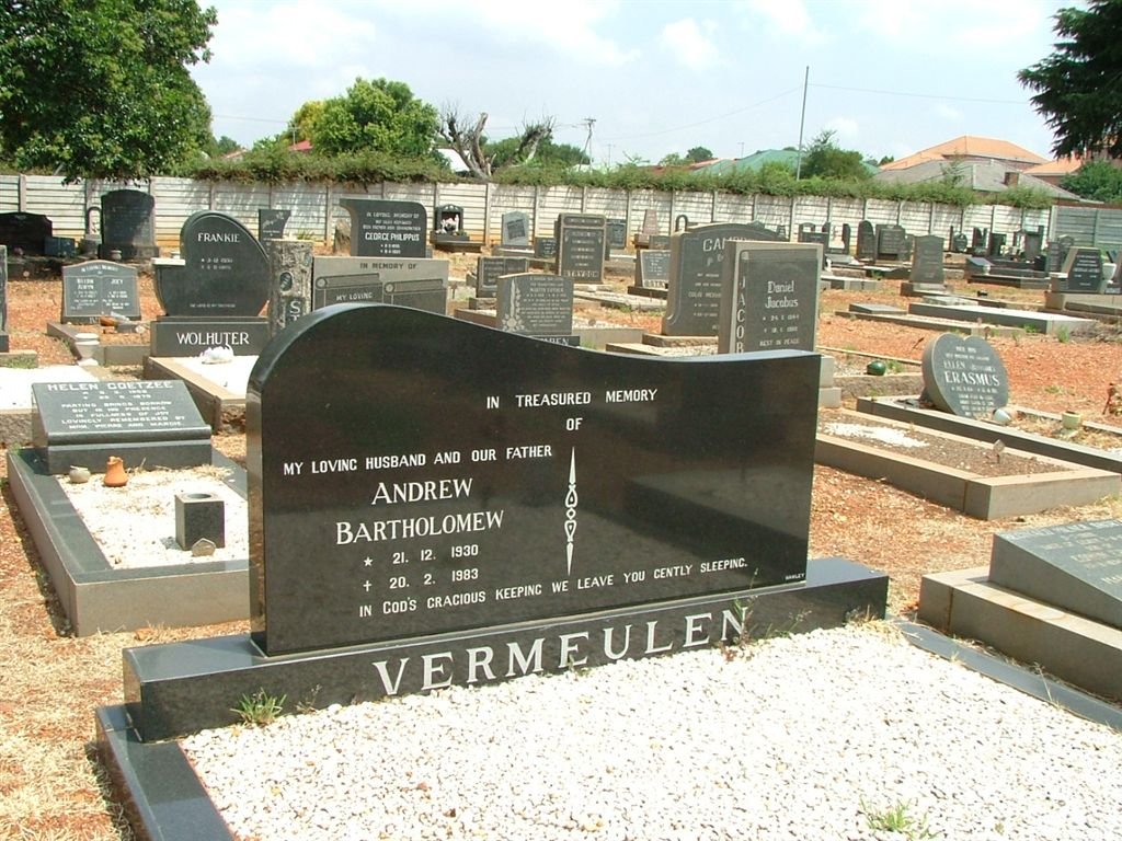 VERMEULEN Andrew Bartholomew 1930-1983