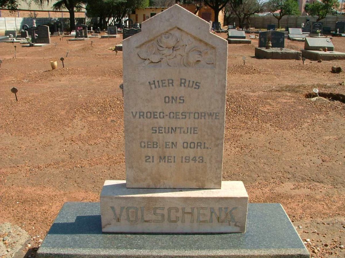 VOLSCHENK Seuntjie 1943-1943