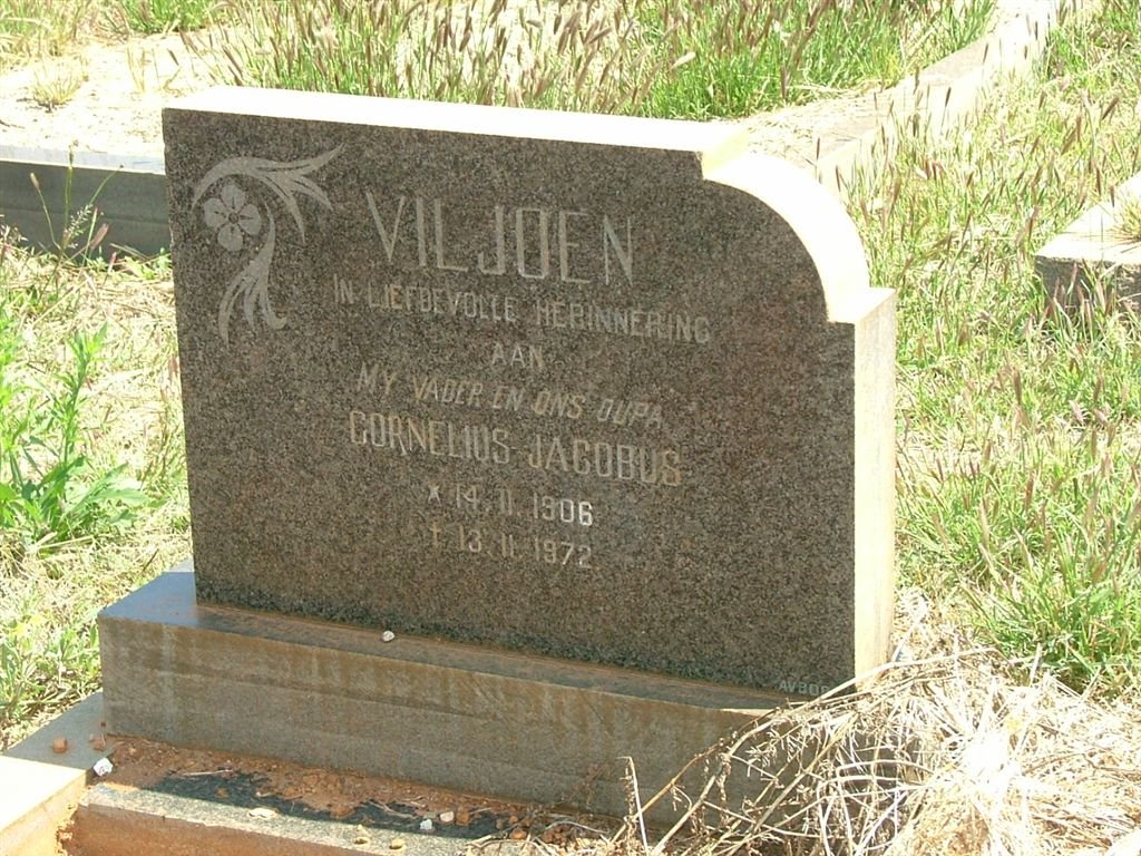 VILJOEN Cornelius Jacobus 1906-1972