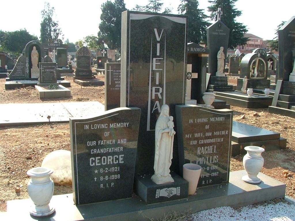 VIEIRA George 1921-1998 &amp; Rachel Phyllis 1924-1982