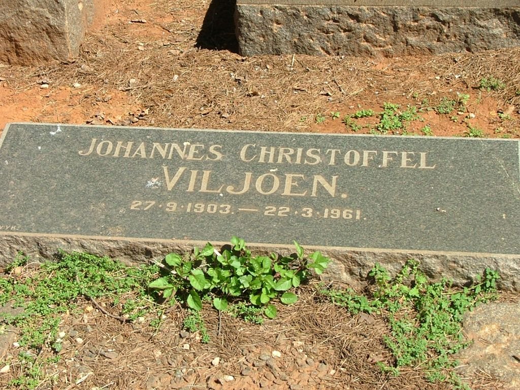 VILJOEN Johannes Christoffel 1903-1961