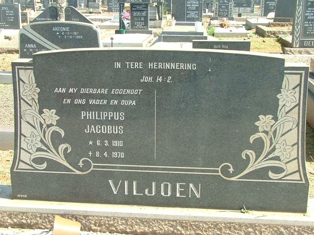 VILJOEN Philippus Jacobus 1910-1970