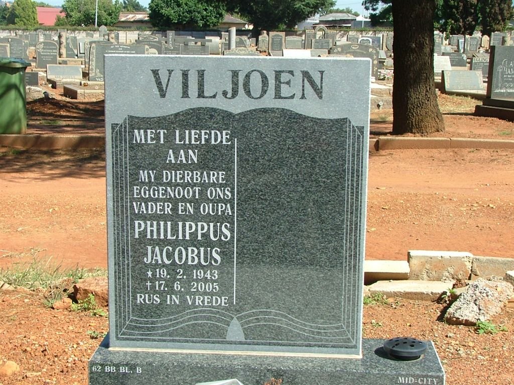 VILJOEN Philippus Jacobus 1943-2005