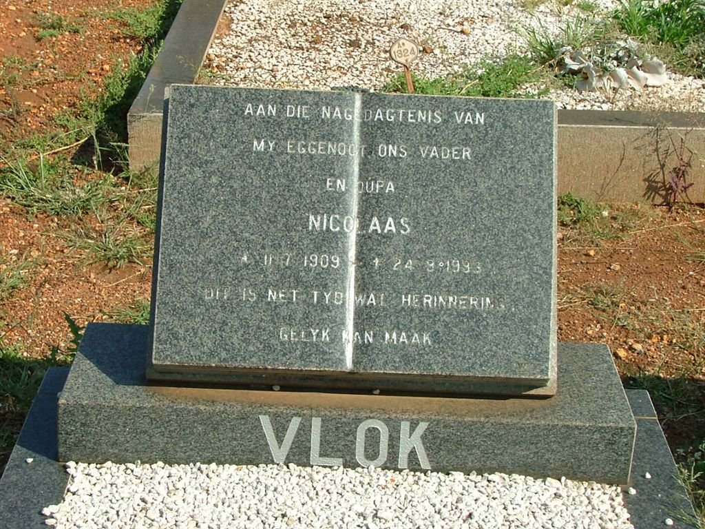 VLOK Nicolaas 1909-1993