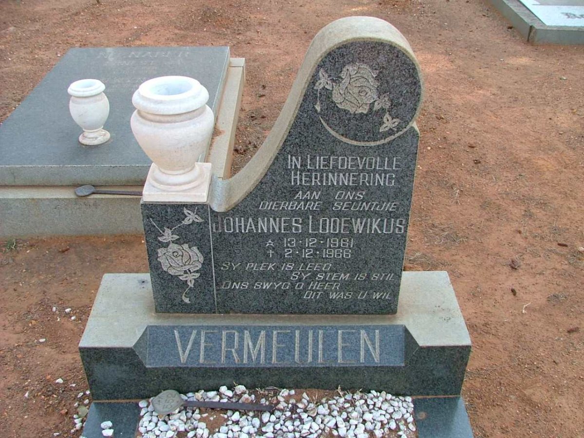 VERMEULEN  Johannes Lodewikus 1961-1966