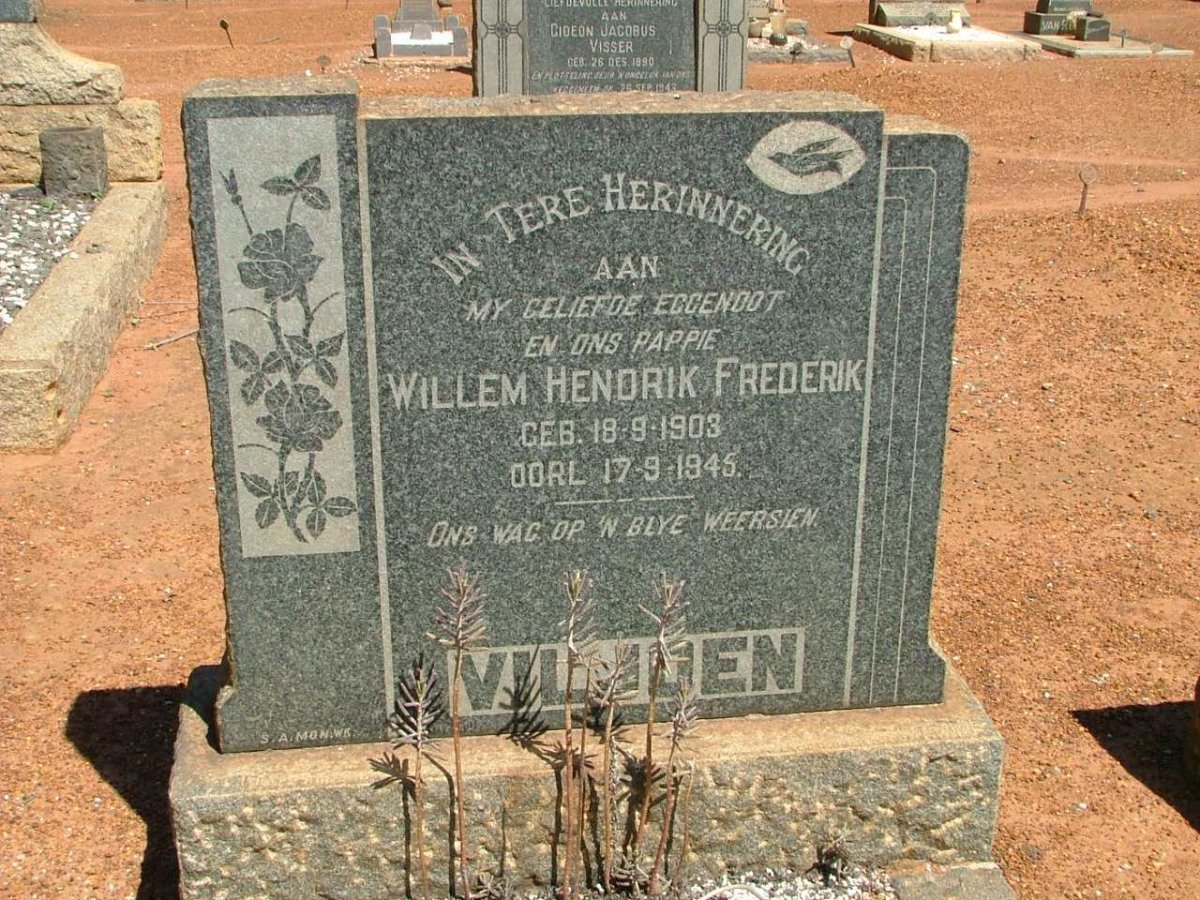 VILJOEN Willem Hendrik Frederik 1903-1945