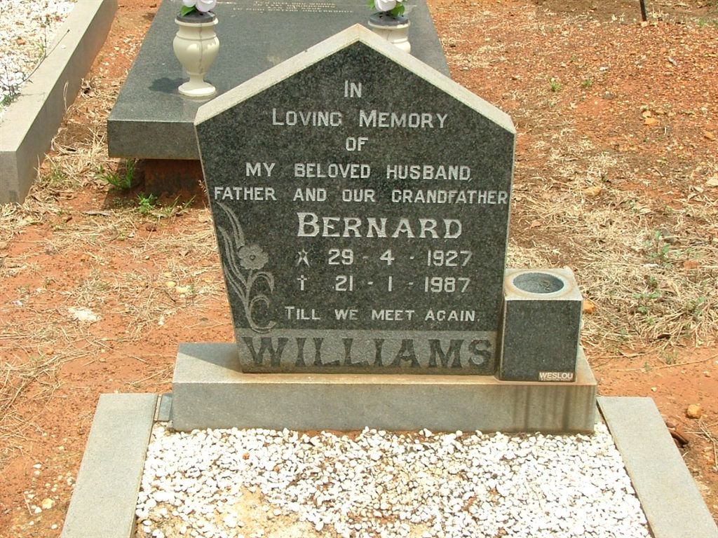 WILLIAMS Bernard 1927-1987