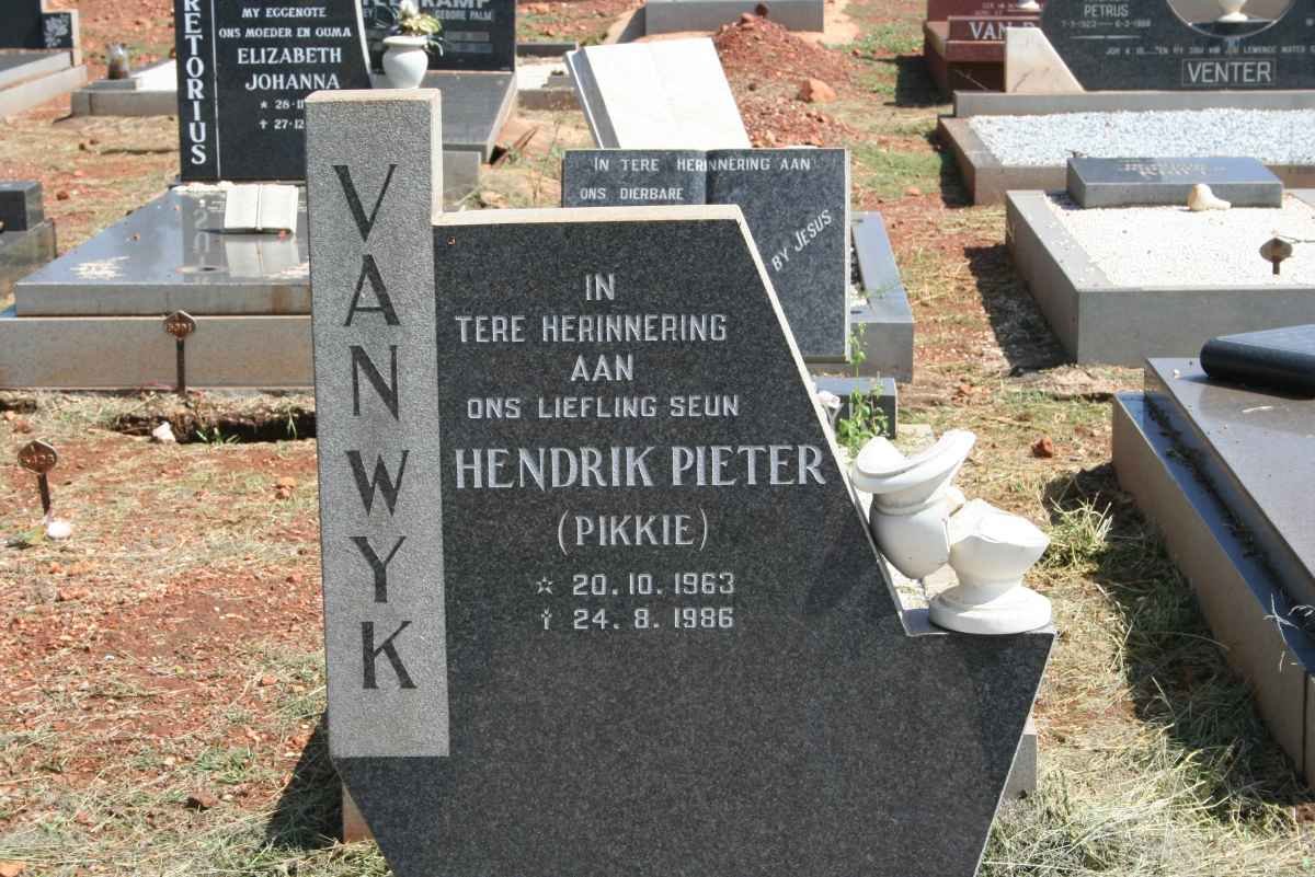 WYK Hendrik Pieter, van 1963-1986