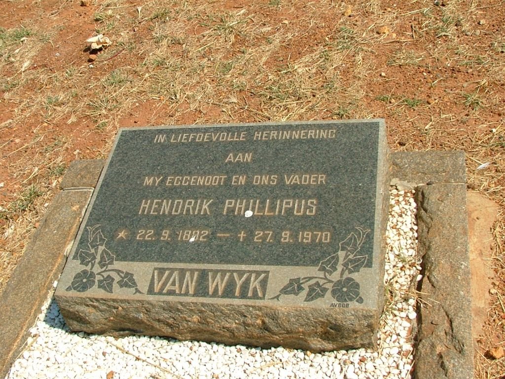 WYK Hendrik Phillipus, van 1882-1970