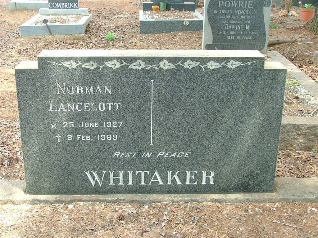 WHITAKER Norman Lancelott 1927-1969