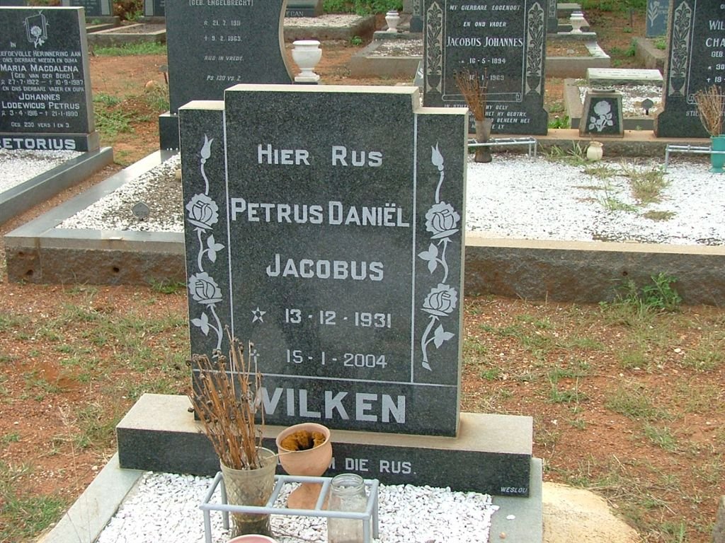 WILKEN Petrus Daniel Jacobus 1931-2004