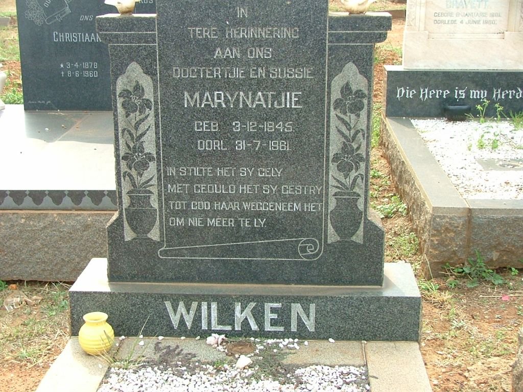 WILKEN Marynatjie 1945-1961
