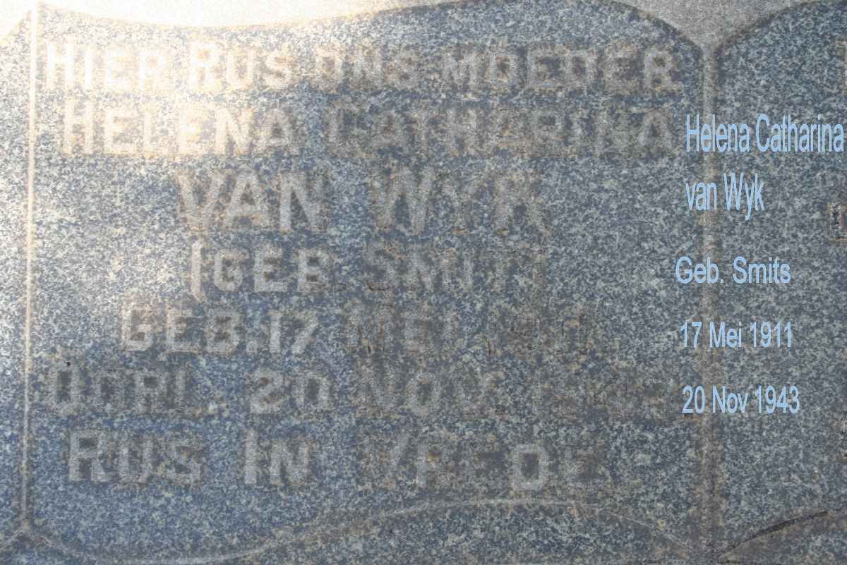 WYK Helena Catharina, van nee SMITS 1911-1943