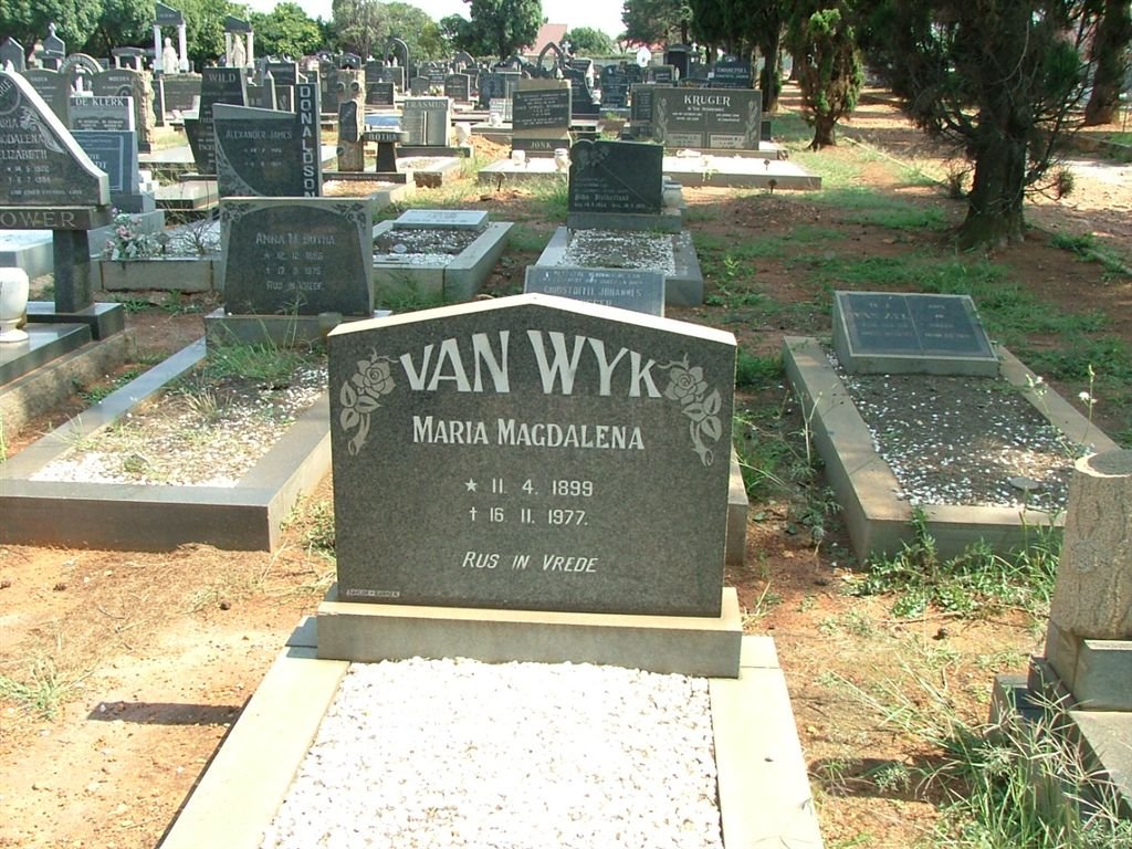 WYK Maria Magdalena, van 1899-1977