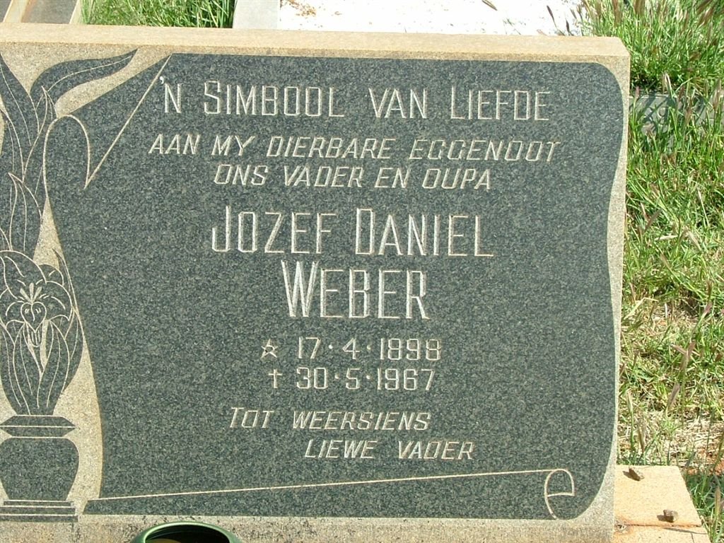 WEBER Jozef Daniel 1898-1967