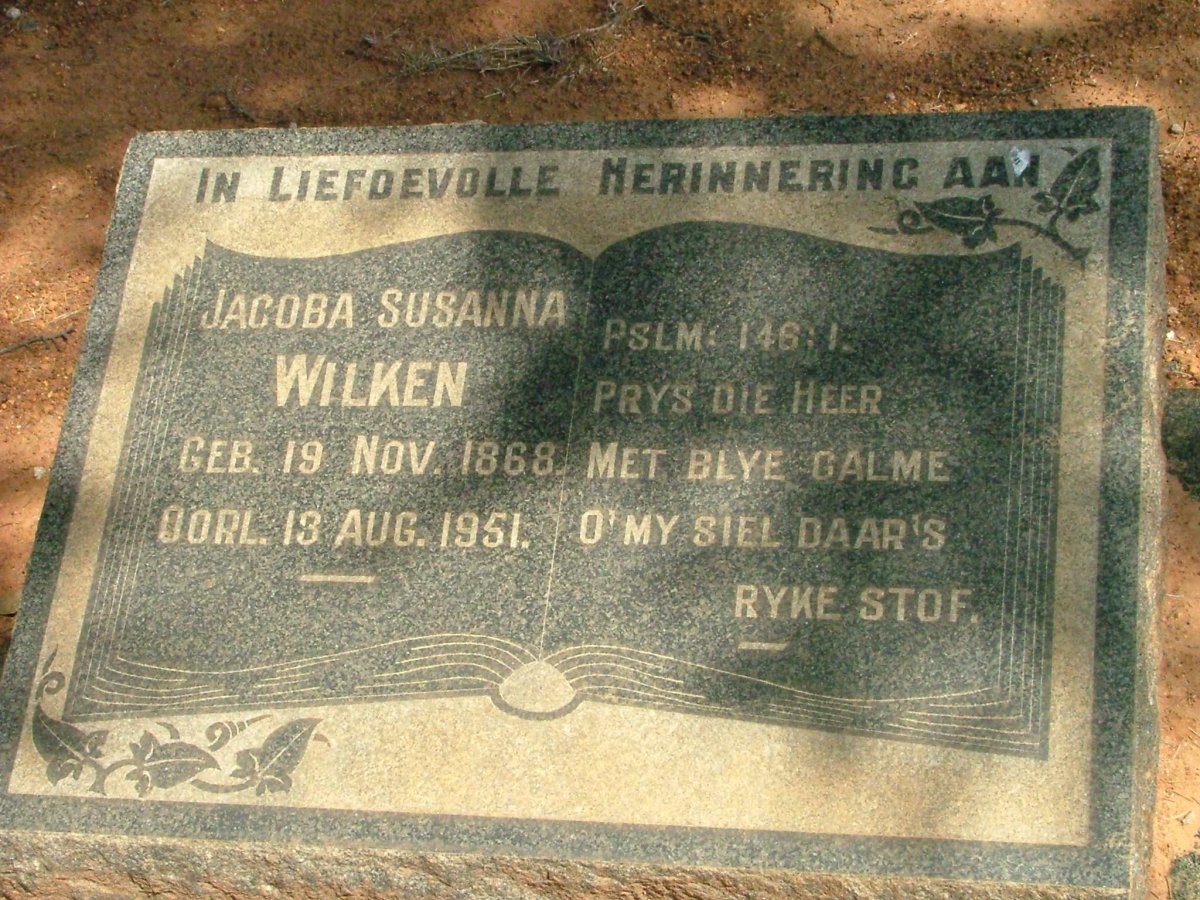 WILKEN Jacoba Susanna 1868-1951
