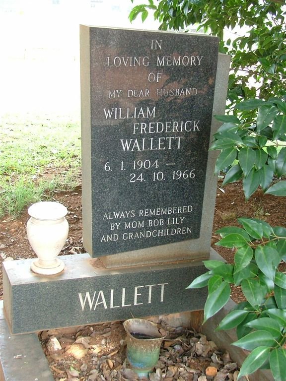 WALLET William Frederick 1904-1966