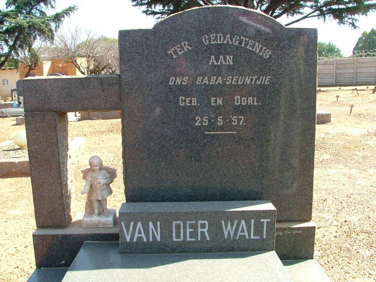 WALT Baba Seuntjie, van der 1957-1957