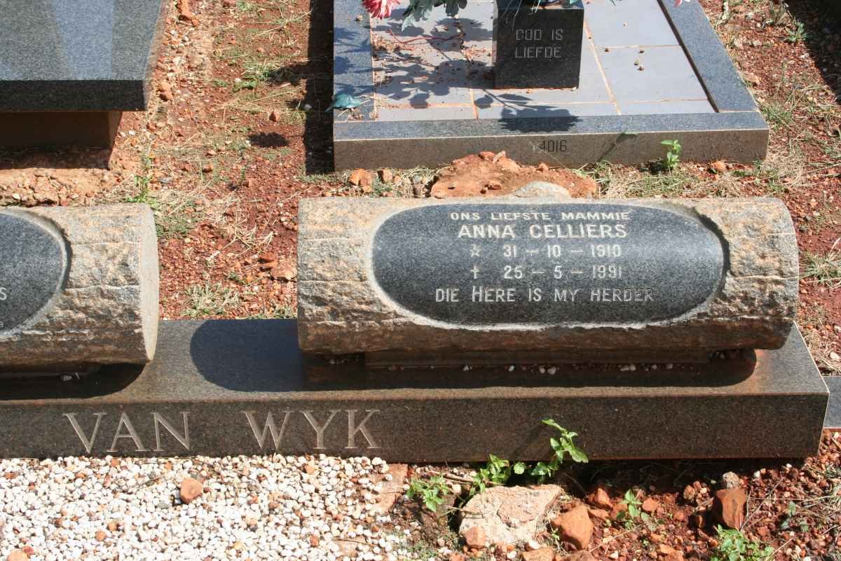 WYK Anna Celliers, van 1910-1991
