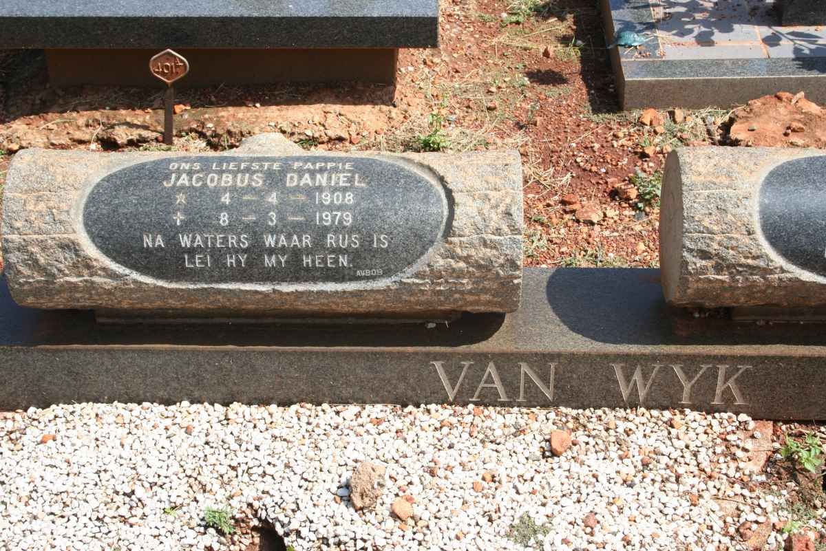 WYK Jacobus Daniel, van 1908-1979