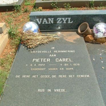 ZYL Pieter Carel, van 1922-1970